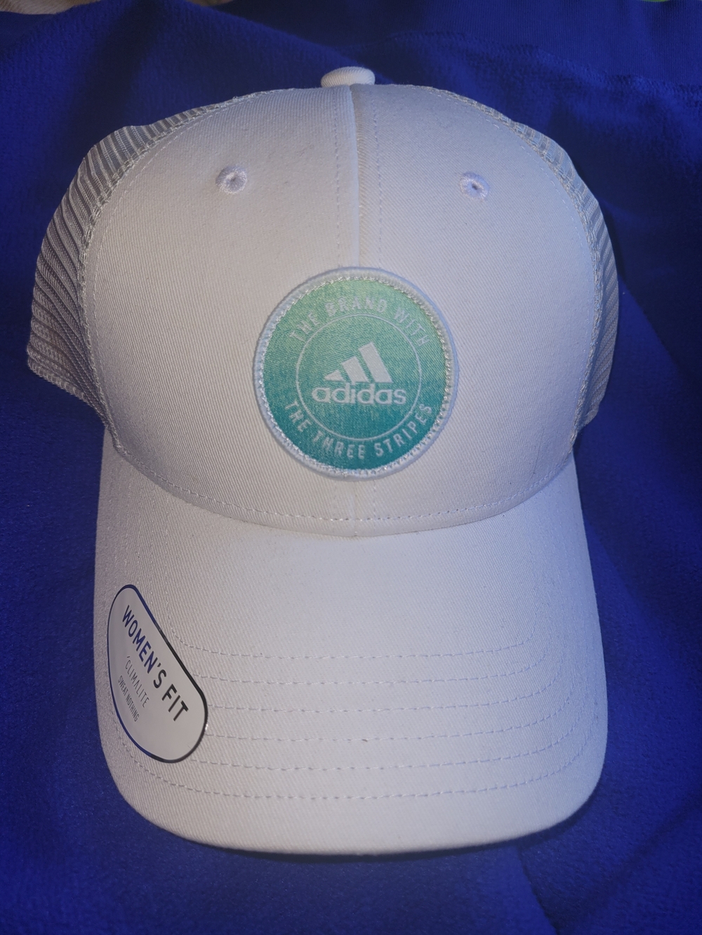 Adidas Women’s White Snapback Cap with Mint Logo